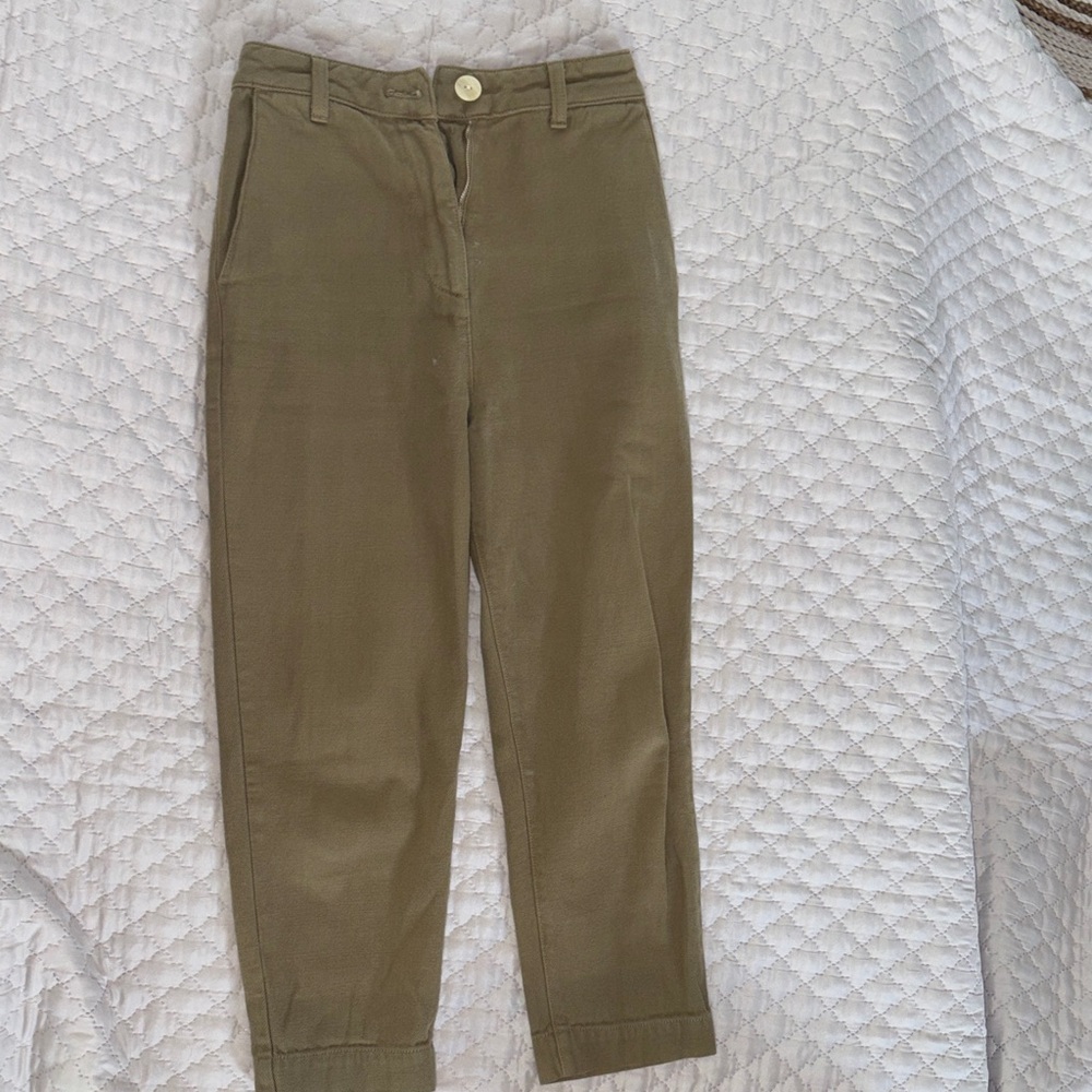Road to Nowhere Olive Green High-Rise Ankle Jeans size 0